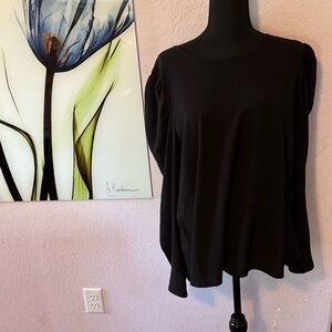 women’s black blouse shirt size XL